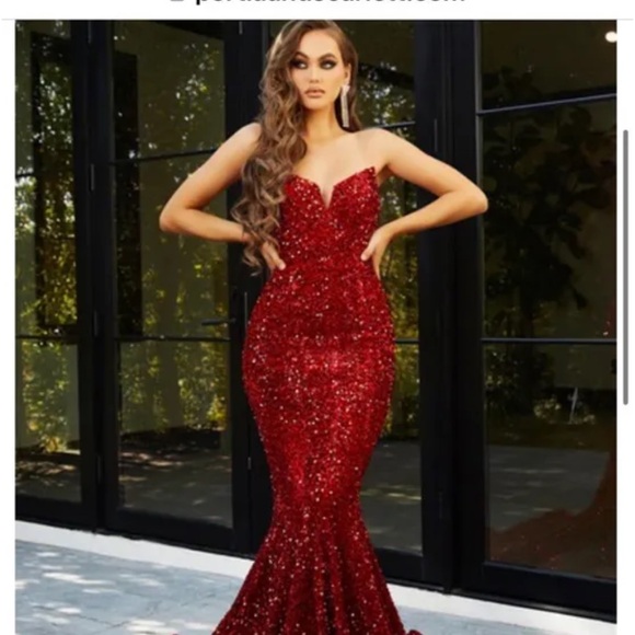 NWT Portia and Scarlett red sequin dress size 18 brand new tags on - Picture 2 of 10
